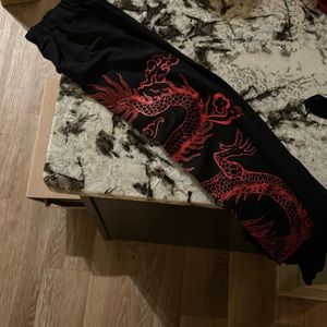 Dragon print Sweatpants